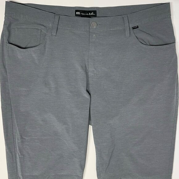 Travis Mathew Gray Performance 5-Pocket Golf Pants Stretchy Men Size 40x32 (A8) - Picture 5 of 11